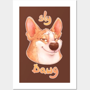 Sly Dawg Corgi Posters and Art